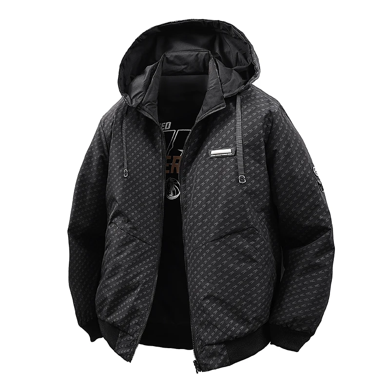 Gorasion New Men's Clothing Spring Autumn Casual Jacket Hooded Loose Outdoor Jacket Printed Fashion Charge Classic Men's Wear