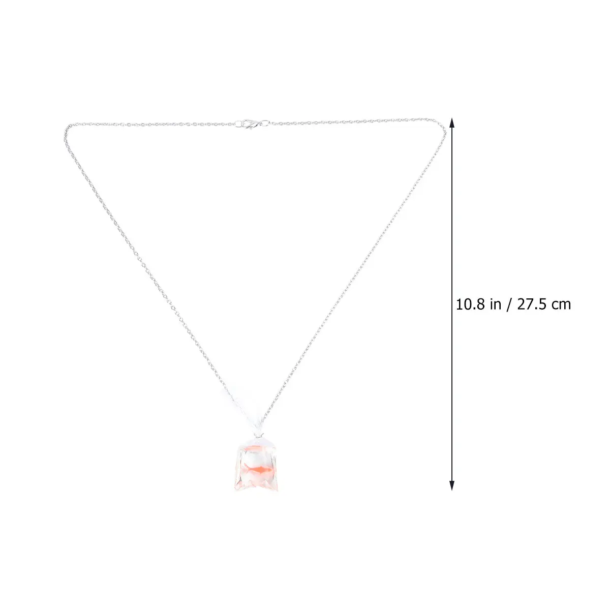 

Koi Fish Necklace Transparent Resin Pendant Fancy Carp Jewelry Birthday Gifts For Women Beach Party Accessories