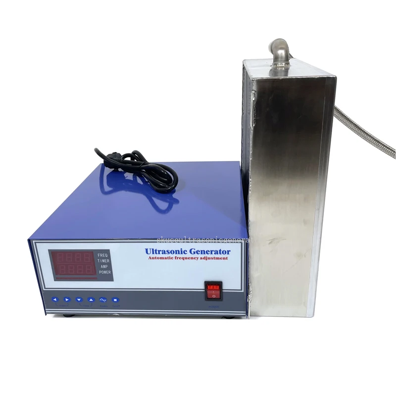 2800w Ultrasonic Vibrator Plate Cleaning Machine Tank Submersible Ultrasonic Transducers With Digital Generator