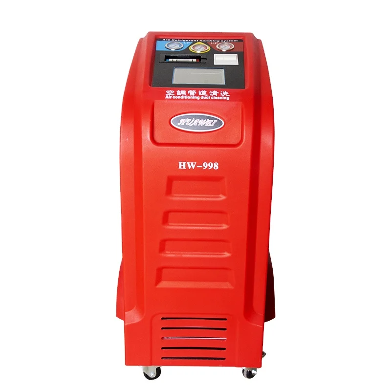 998 AC Recovery Machine Air Conditional Refrigerant Recovery Unit Essential Car Care Equipment for Repair Shops