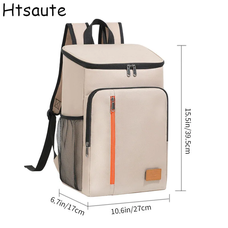 Portable Thermal Lunch Bag Removable Backpack High-capacity Cooler Insulated Picnic Bag Fits 15.6 Laptop Outdoor Travel Backpack