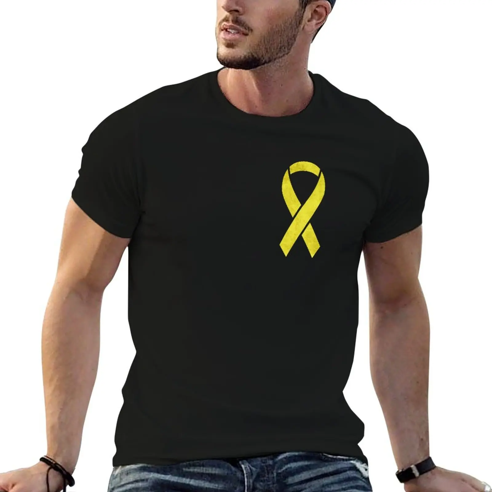 

Yellow Ribbon T-Shirt t shirts for man slim fit t shirts designer T-Shirt