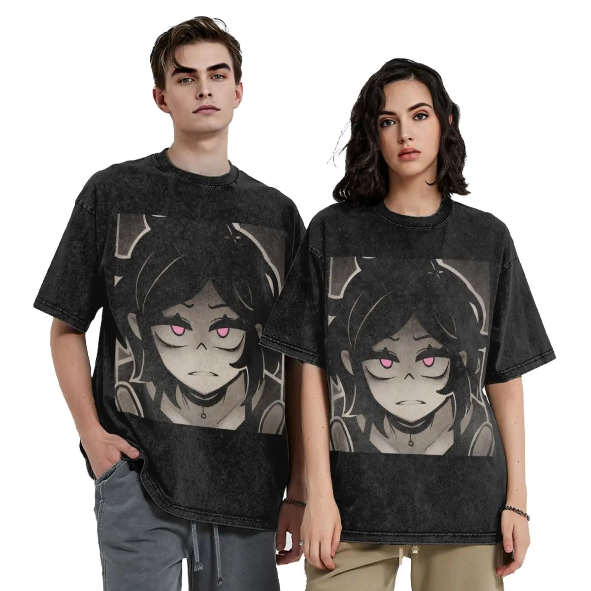 

Ashley And Andrew The Coffin Of Andy And Leyley Short Sleeve T-Shirts Tops Tees Streetwear T Shirt Oversized for Men Women
