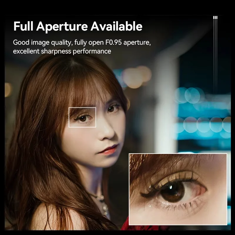 Brightin Star MF 35 مللي متر F0.95 APS-C فتحة كبيرة تركيز يدوي عدسة كاميرا بدون مرآة لفوجي X سوني E ZVE10 a6400 نيكون Z Z30