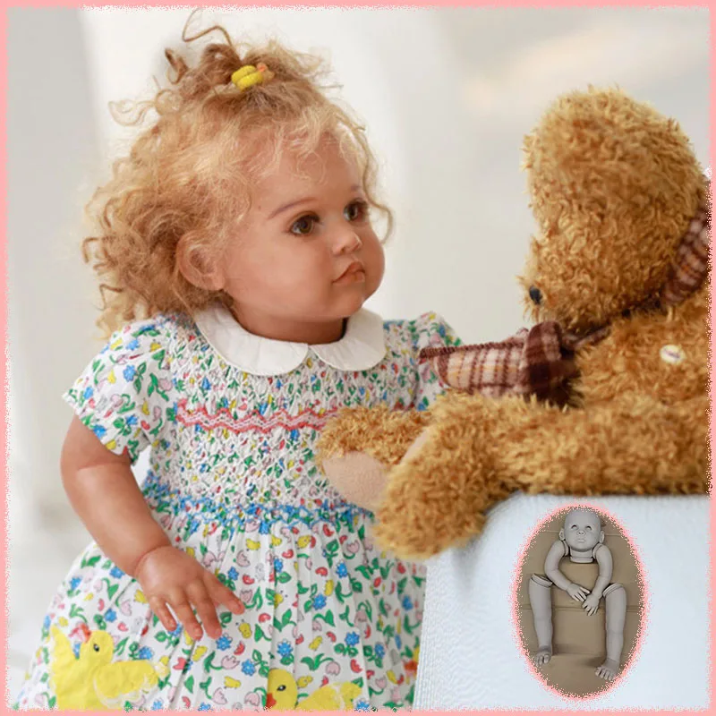 Kit de Muñeca Reborn Jona de 24 Pulgadas, Edición Limitada, Sin Acabado, Sin Pintar, Sin Ensamblar, Color Fresco, en Blanco, Piezas de Muñeca para Artistas