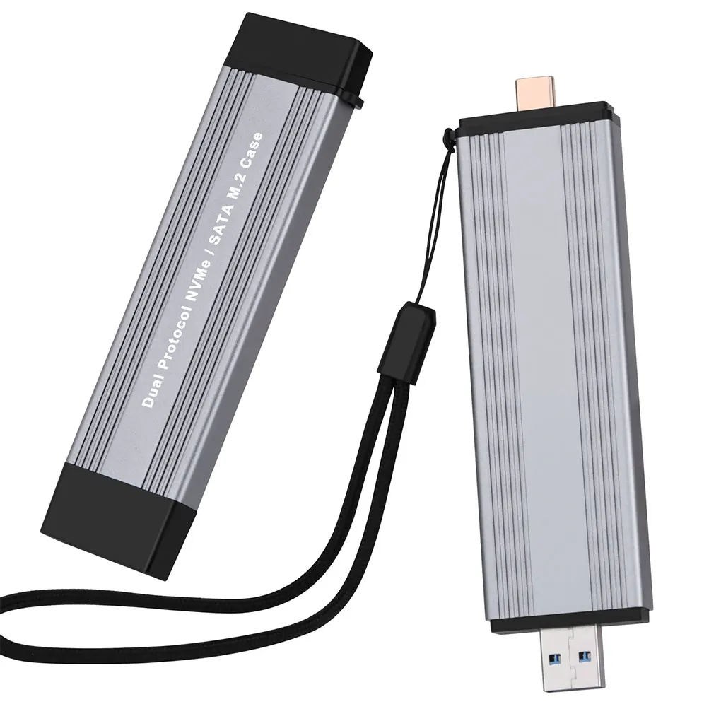 M.2 NVME Enclosure Case Cartridge Heat Dissipation M Key Data Free