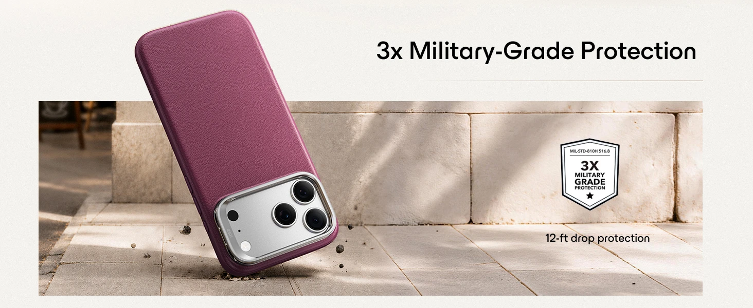 ESR für iPhone 18 Pro Max & 17 Pro Max MagSafe Handyhülle Ultra Slim Militärqualität Sturzschutz-Cover mit Kamerasteuerung – Detail 10