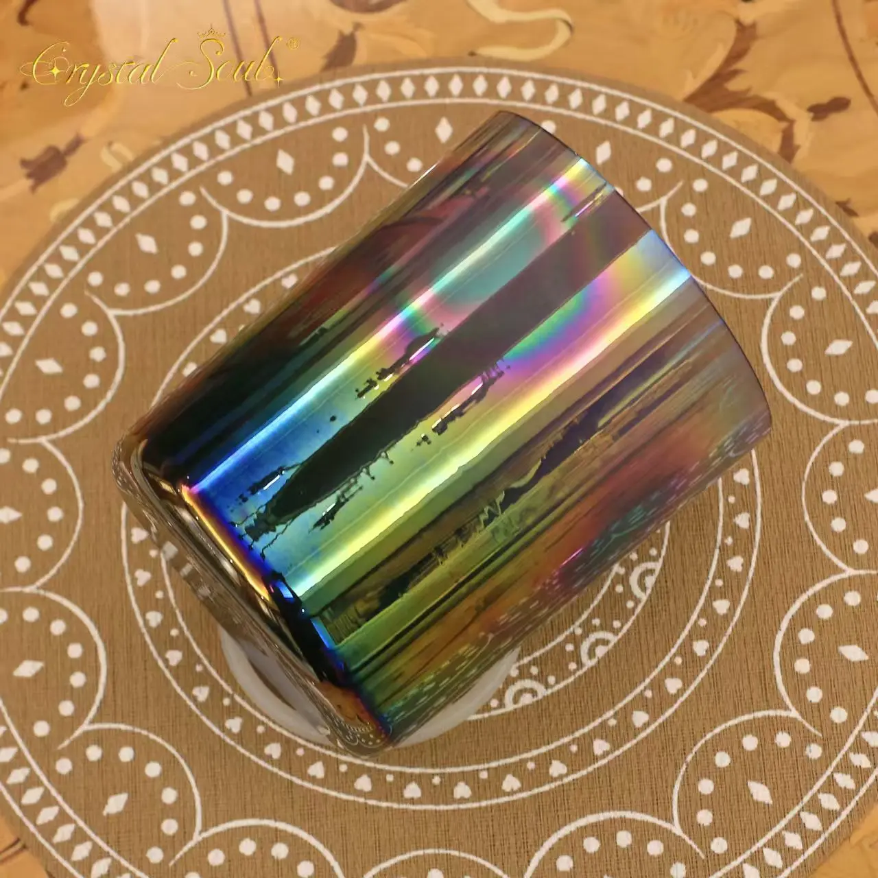 Crystal Soul Exclusive Design of Cosmic Aurora Alchemy Crystal Bowl 432Hz Prefect Pitch