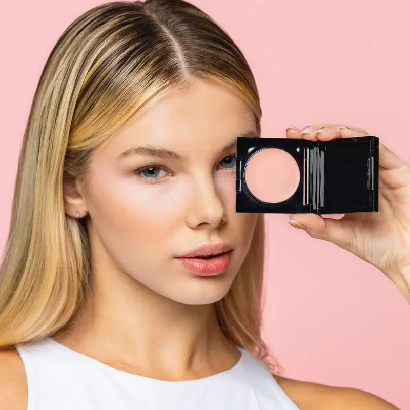 Christmas Gift Under Eye Brightener Serum & Concealer Primer - Caffeine Peptides Vitamin E, Color Correcting Buildable Coverage,