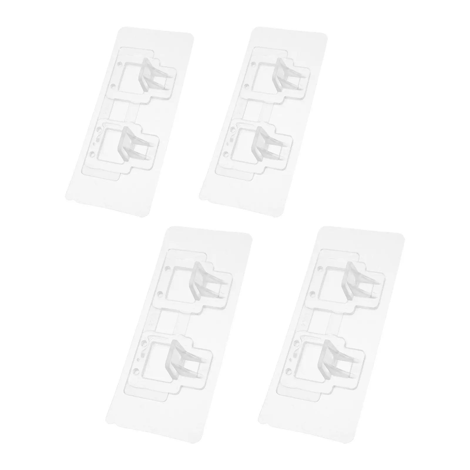 

4Pcs Self Adhesive Floor Mirror Stand Anti-Tip Bracket No Drill Full Length Standing Mirror Support Safety Stabilizer for Home