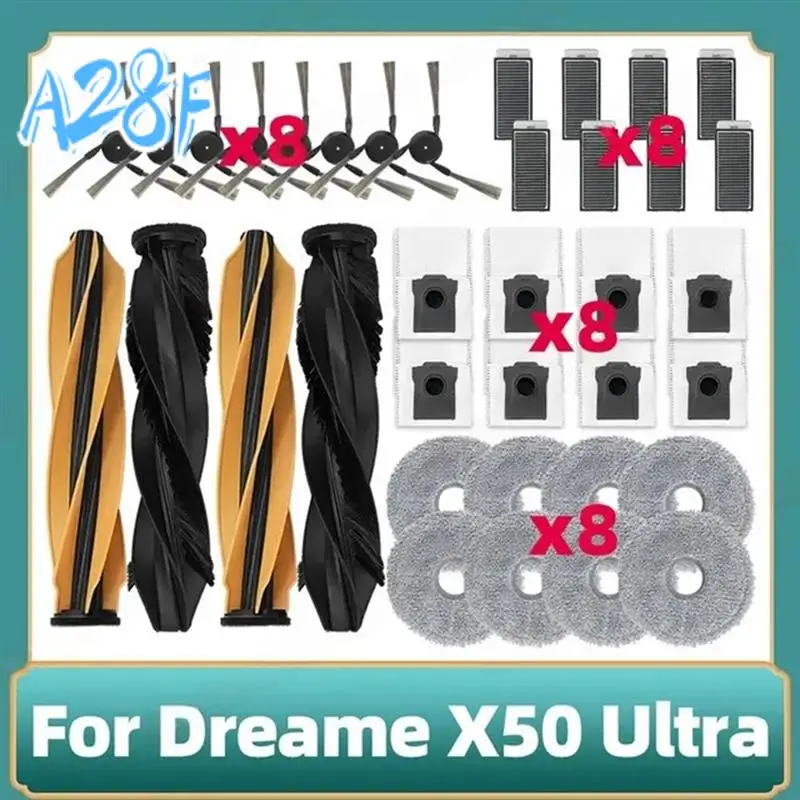 

A28F-фильтр, швабра, щетка для пылесборника для Dreame S40 Enhanced Edition/X50 Ultra/X50 Master/L50 Pro Ultra/MOVA V50 Ultra Vacuum Parts
