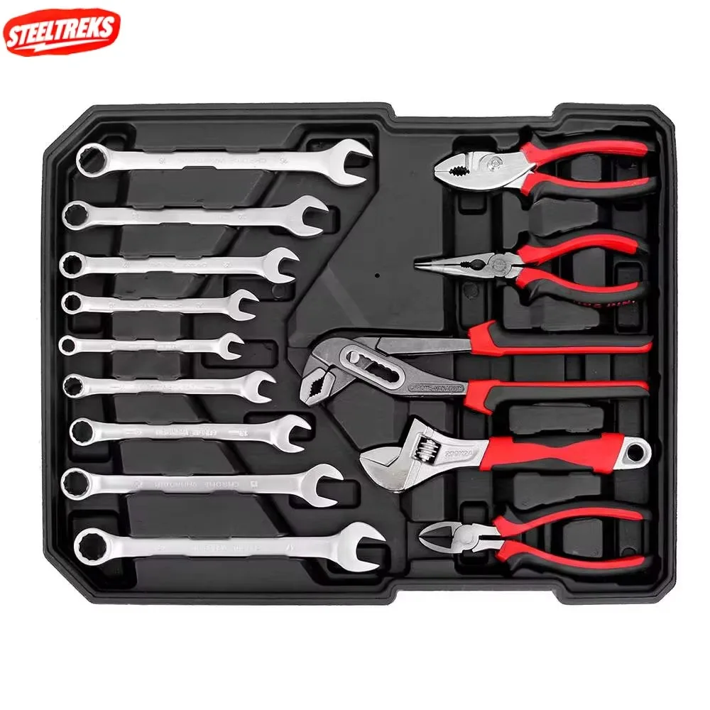 399-piece Manual OEM CR-V Car Repair Tool Set, Equipped with Large Double-ended Wrench and Hard Case view 3