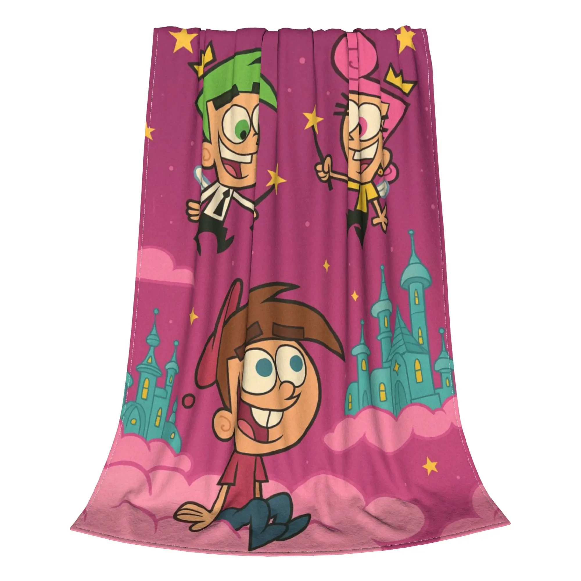 Fairly OddParents Fairly OddParents Blanket Autumn/Winter Breathable Thin Throw Blankets For bed Rug Piece