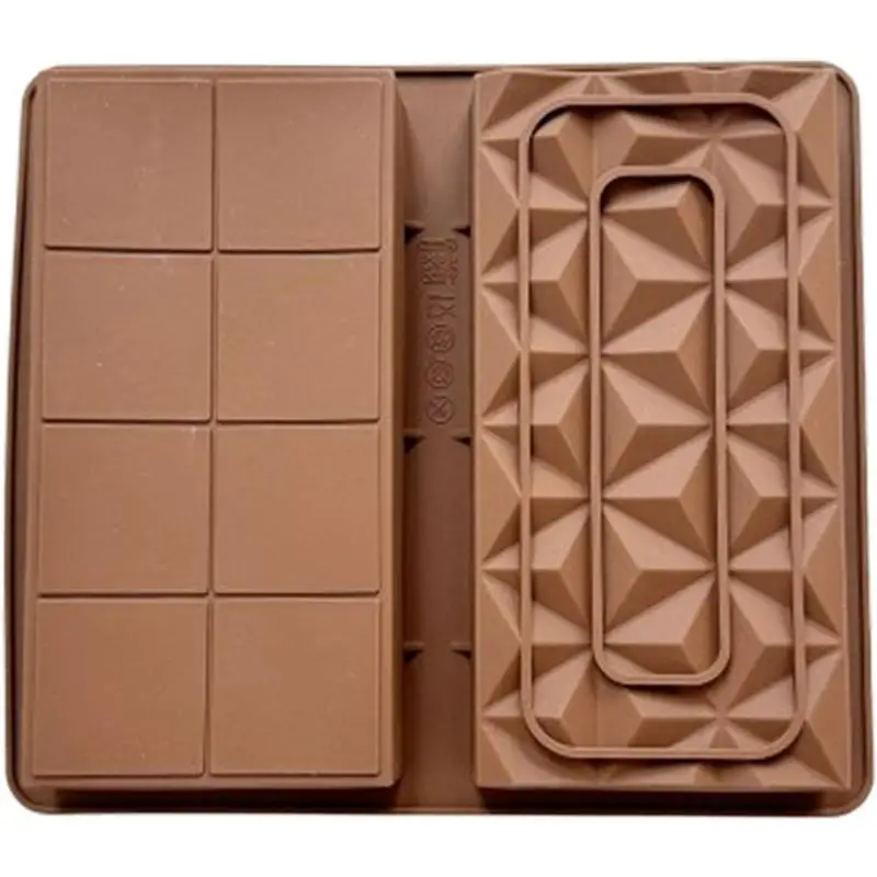 

Chocolate Bar Molds Deep Silicone Break-Apart Chocolate Nonstick Protein and Energy Bar Mold Thick Candy Bar Mold