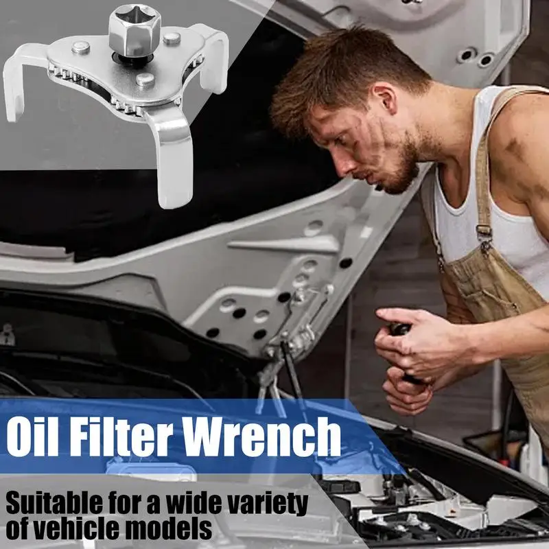 

Oil Filter Wrench Tool Adjustable 3 Jaw Wrench Change Set Sturdy Oil Filter Claw Change Set Car Accessories For SUVs Buses