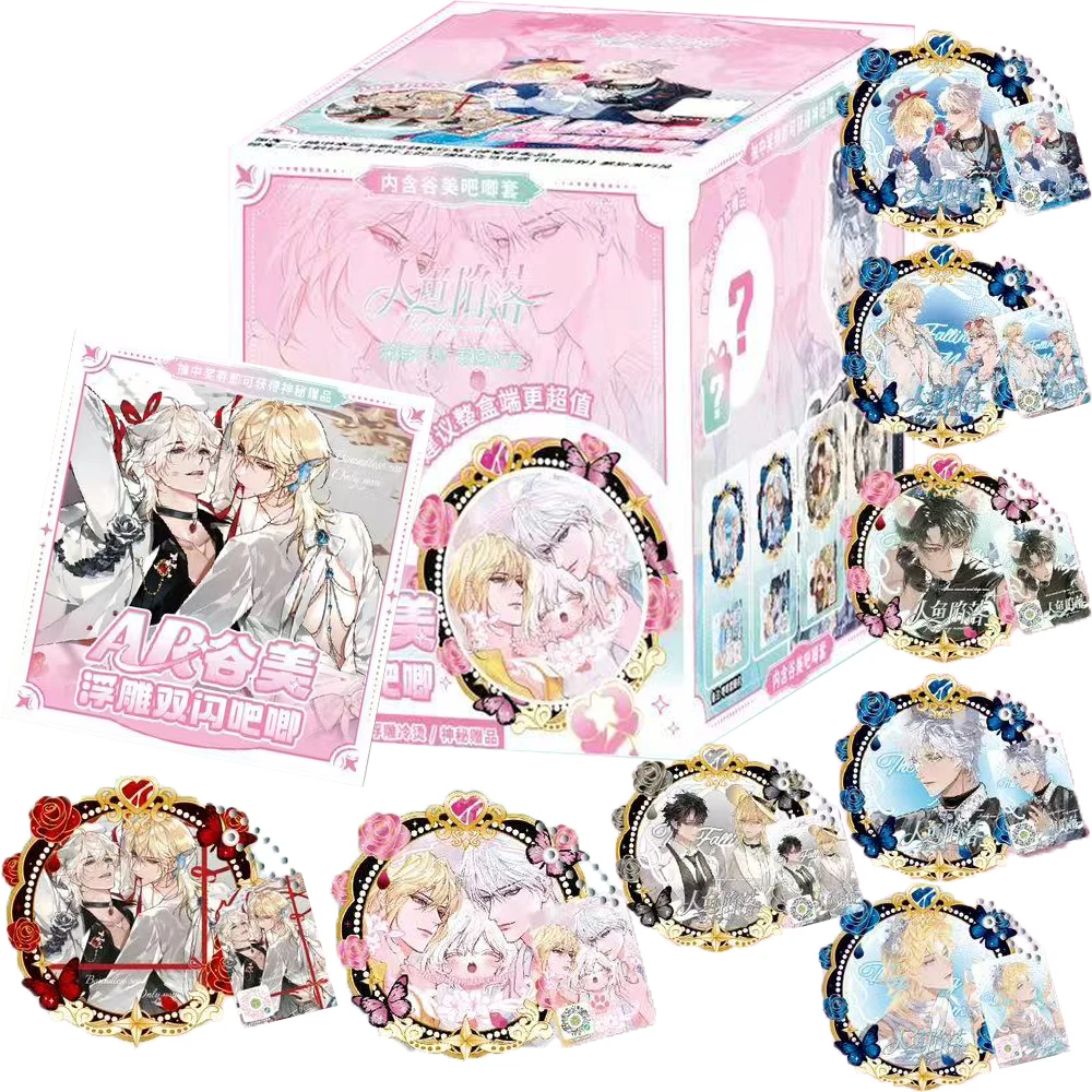 The Falling Merman Anime Peripheral Pretty Art AR Badge Surprise Creative Precious Characters Desktop Display Card Festival Gift