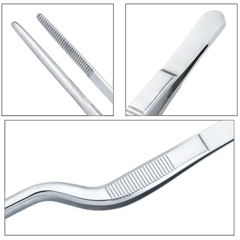 QX2E Multi-use Culinary Tweezers for Plates Multipurpose Tweezer Tool Perfect for Feeding Small Animals Gift