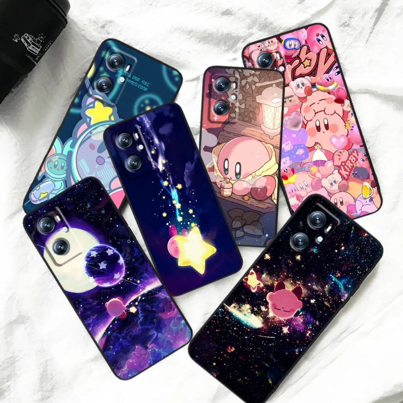 

Anime K-Kirbys Cartoon Cute For OPPO Find X6 X5 X3 A54S A5 A94 A16 A53S A57 A74 A72 A98 A78 A96 A9 5G Black Funda Phone Case