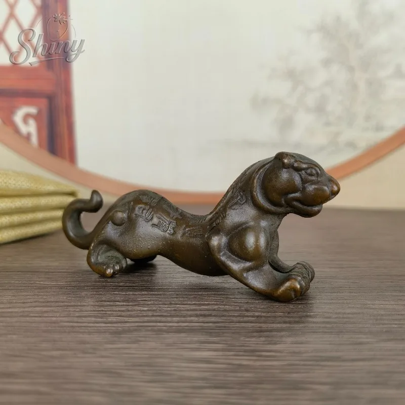 Antique-style Bronze Artifact Qin Dynasty Tiger Token, Yangling Tiger Token Ornament, Military Token