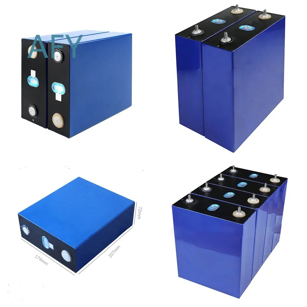 4PCS 3.2V 280AH LiFePO4 Battery Cells for Energy Storage System Solar Power Backup UPS Off Grid Inverter EV DIY Project Grade