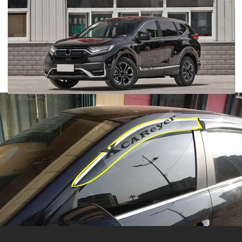 For Honda CRV CR-V BREEZE 2017 2018 2019 2020 2021 Car Body Styling Sticker Plastic Window Glass Wind Visor Rain/Sun Guard Vent