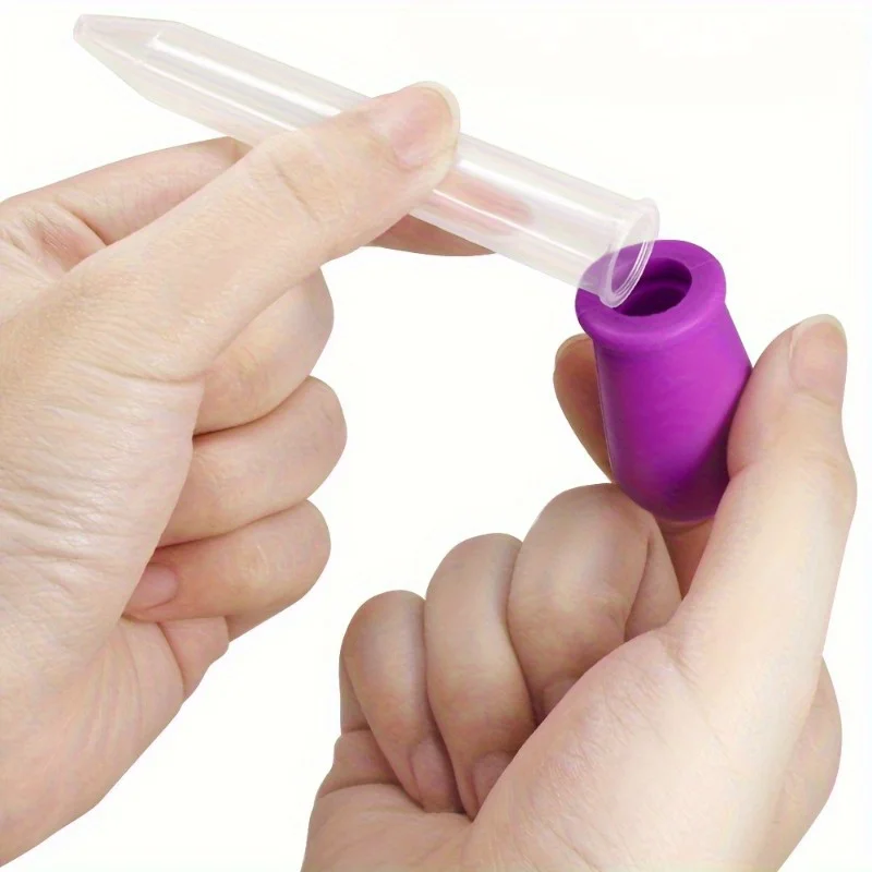 Pipetas de Silicona y Plástico con Punta de Bulbo para Transferir Líquidos, para Dulces, Aceite, Cocina y Elaboración de Gomitas