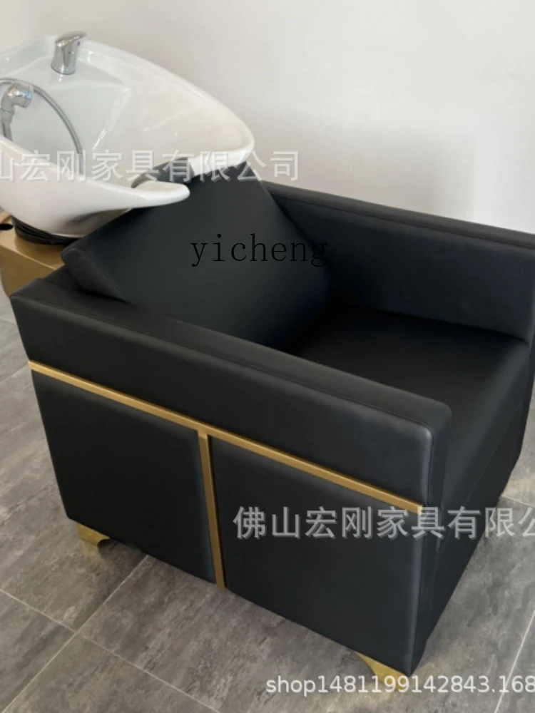 Zk Hair Saloon Dedicated Lying Half Hair Salon Massage Shampoo Bed Lying Half Ceramic Basin Flushing Bed