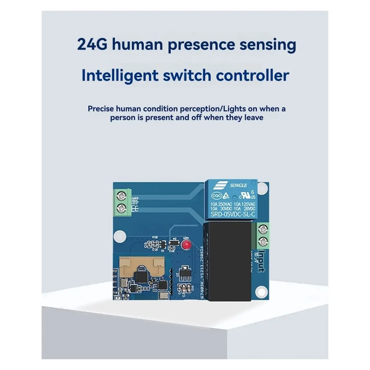 popop 24G Human Presence Radar Auto-Induction Smart Switch SW01S Light Controller with APP Intelligent Param Adjustment