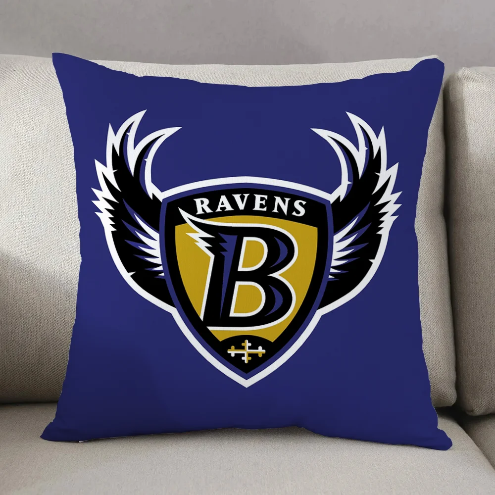 Decorative Cushion Cover for Pillow Double-sided Printing Sleeping Pillows B-Baltimore R-RavensS Room Decorating Items Cushions