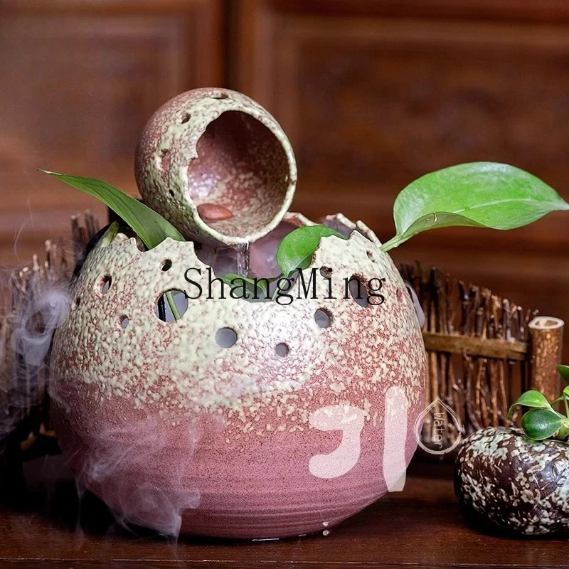 SM high-end exquisite Chinese-style flowing water ornament porch feng shui lucky living room office creative decoration