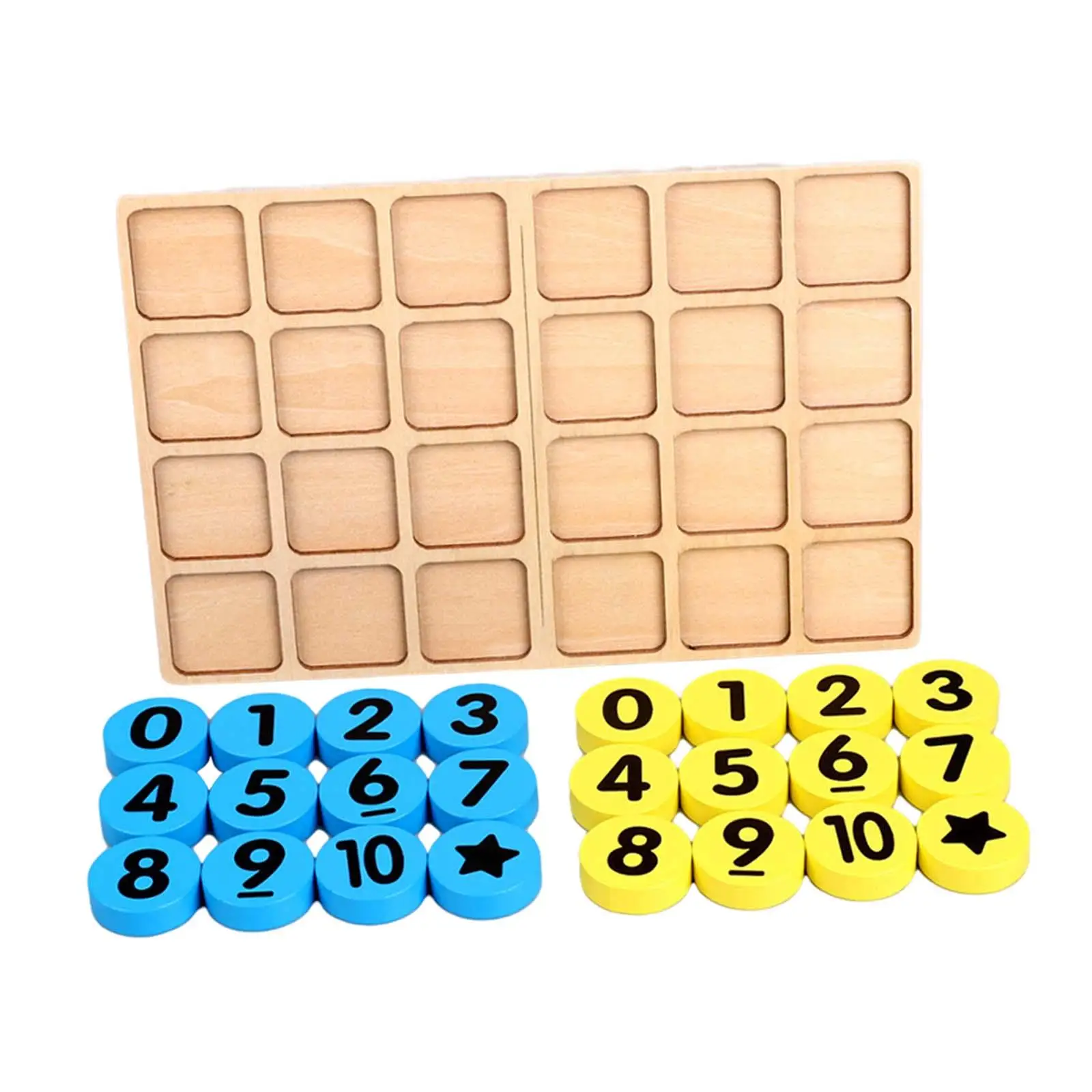 Number Game Number Math Toys Brain Teaser Development Activity Early Learning Board Game for Age 3 4 5 6 Boys Girls Children