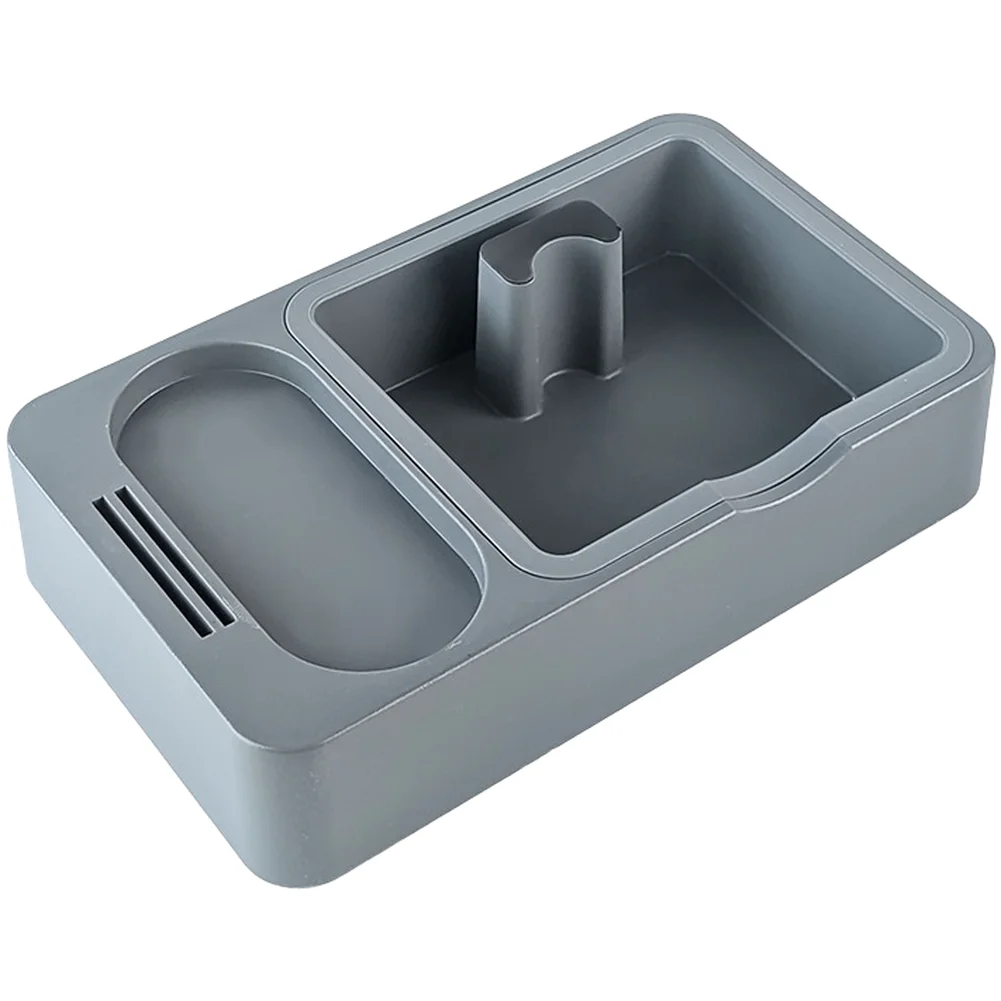 Coffee Tamper Station with Knock Box and Removable Dropper for 51mm 53mm 58mm Portafilters ABS and Silicone Construction