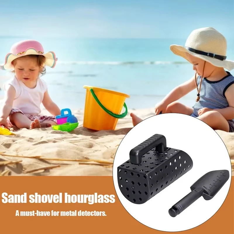 Beach Gold Digging Filter Tool Sand Scoop and Shovel Digging Tool Metal Detector Sand Scoop Shovel Set for Kids Adults Newest