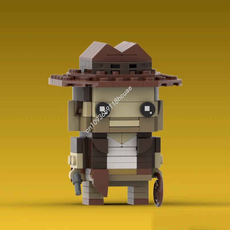

166 шт. MOC Indianaes Joness Brickheadz строительные блоки образовательный кирпич детская игрушка на день рождения для развития рождественской игрушки в подарок