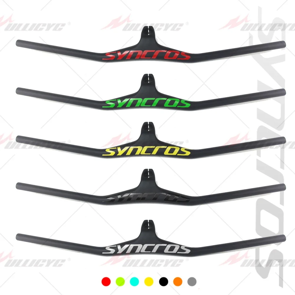 SYNCROS Mtb Handlebars 28.6mm-17Degree Carbon Integrated Cockpit Handlebar For Mountain Bike 660~800mm Bicycle Parts