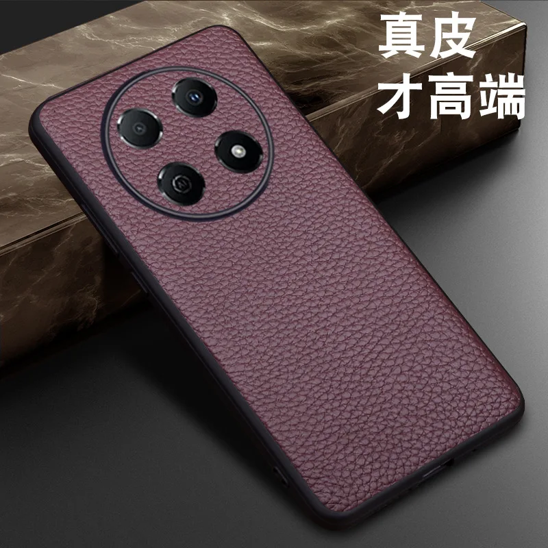 Wobiloo Luxury Genuine Leather Magnetic Litchi Grain Cover Mobile Phone Book Case For Huawei Enjoy 70 Enjoy70 Pro Cases Funda