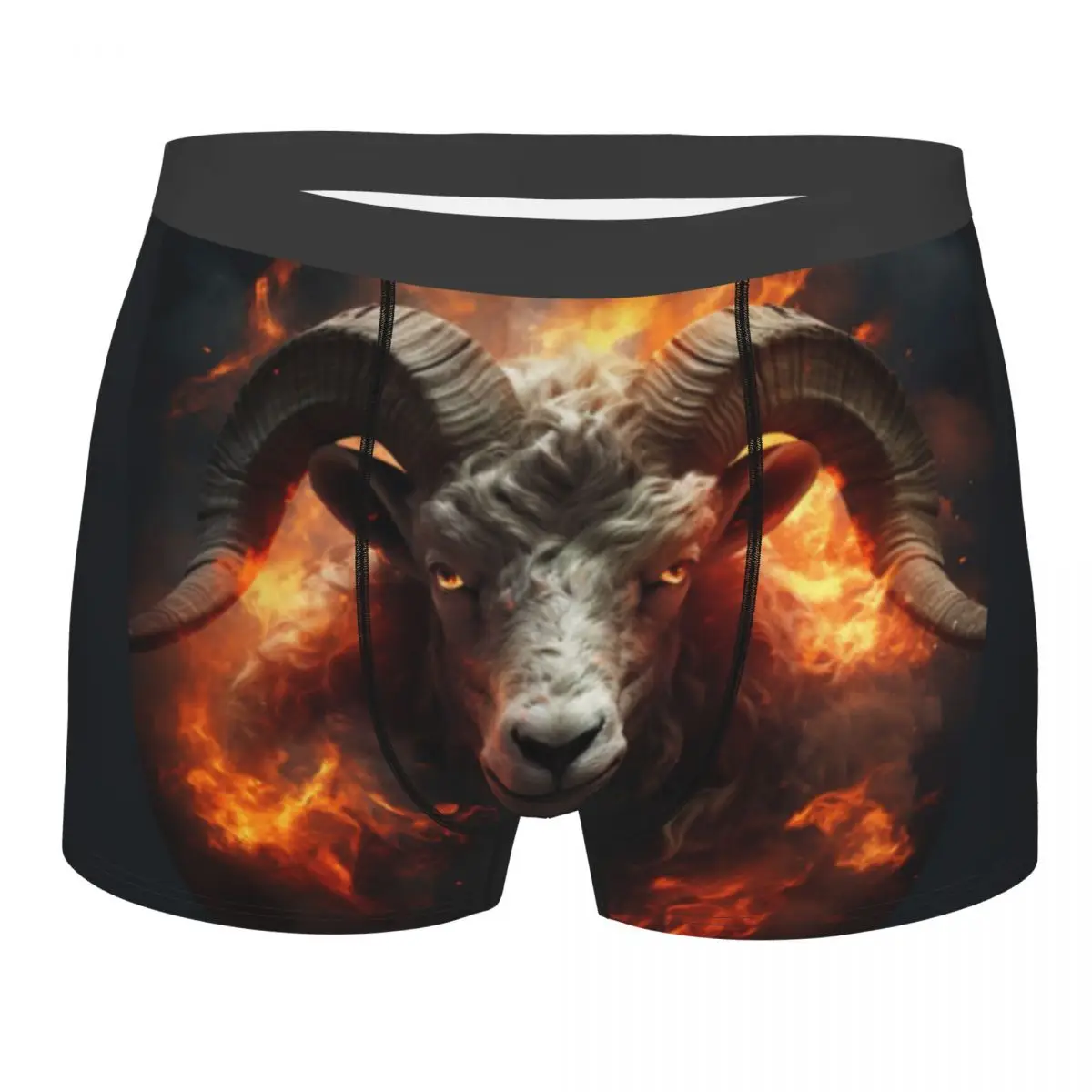 Men's Panties Angry Bighorn Sheep Face Male Underpants Man Short Boxer Underwear