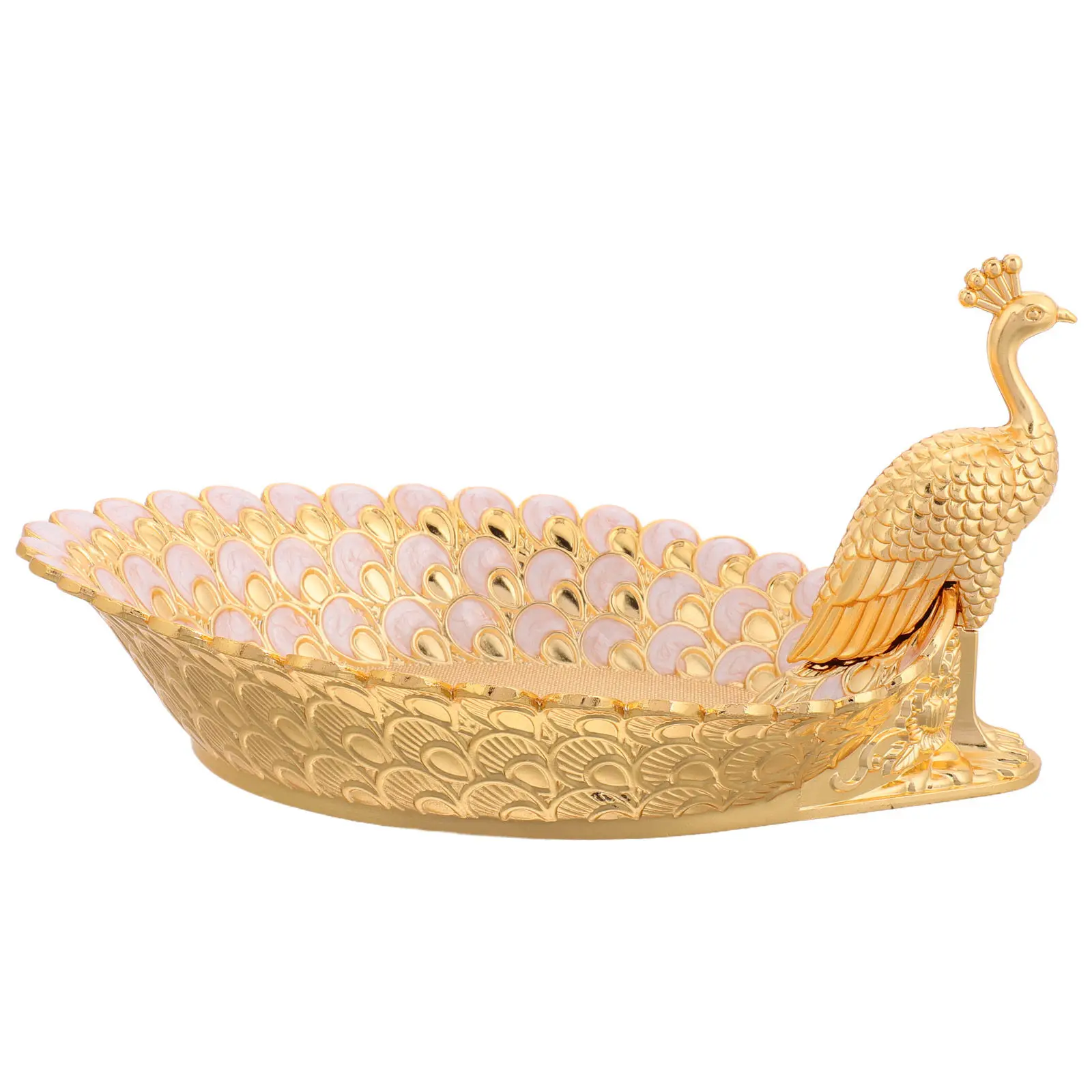 

Изысканное металлическое блюдо в виде павлина для фруктов, элегантное декоративное сервировочное блюдо для вечеринок, для демонстрации десертов, закусок, орехов, пирожных, кексов