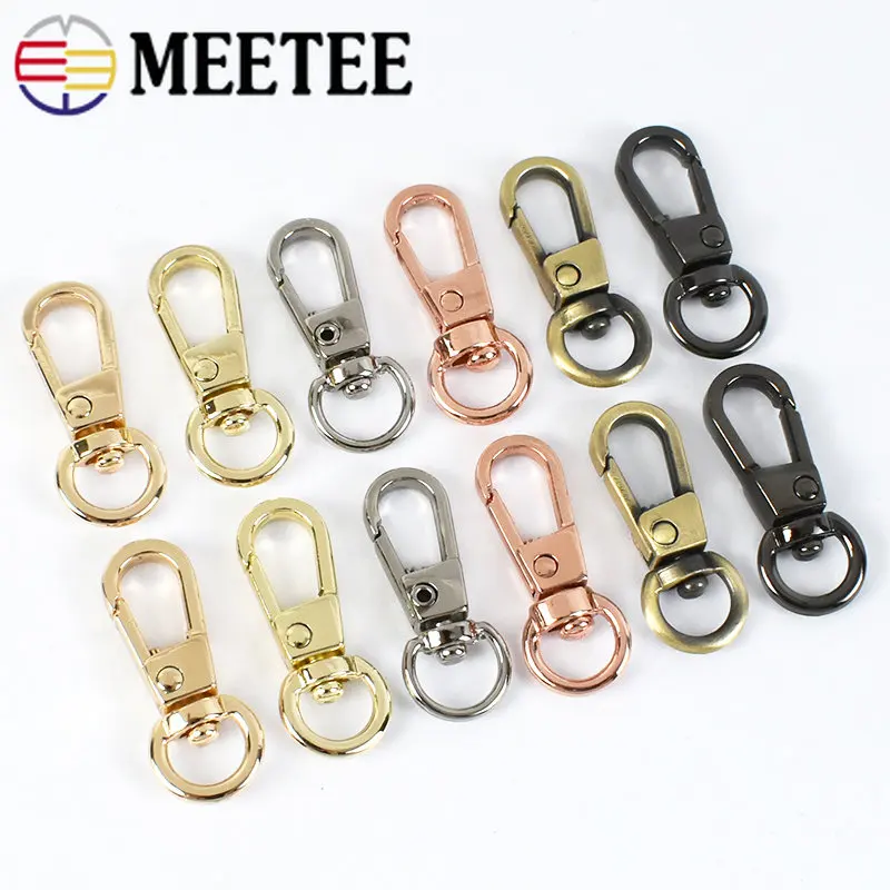 

10/20Pcs 8mm Metal Swivel Lobster Buckles Snap Clip Clasp Bag Belt Dog Collar Strap Carabiner Hook DIY Hardware Accessories