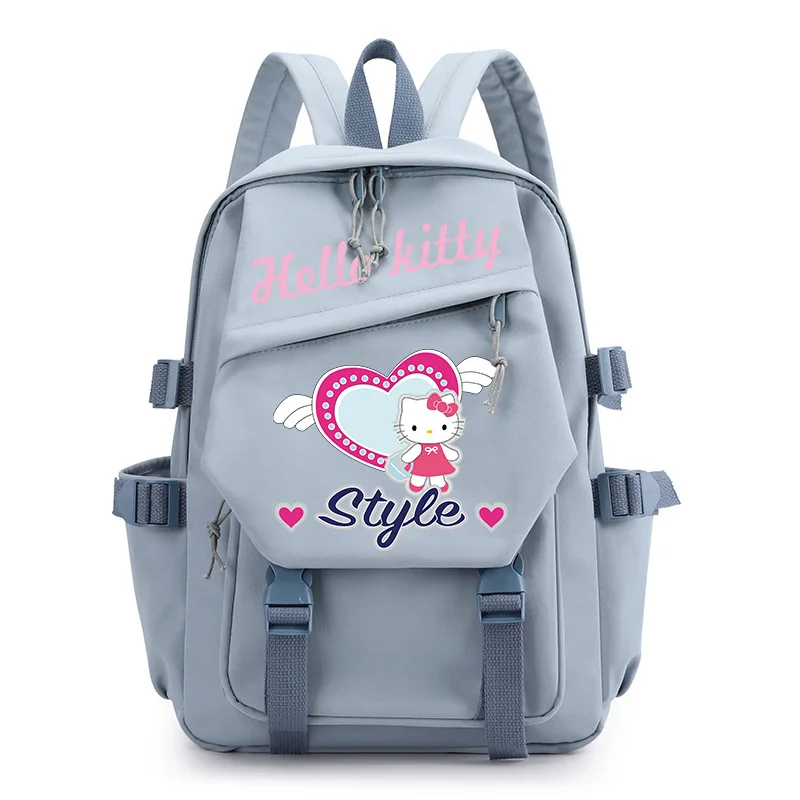 Sanrio New Hellokitty zainetto stampa leggero simpatico cartone animato studente zainetto Computer zaino in tela femminile