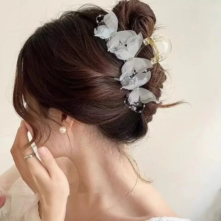 Nuovo copricapo femminile Clip di squalo Farfalla Primavera Autunno Artiglio per capelli per feste per donne Ragazze Fermaglio per capelli Accessori per capelli a forcina