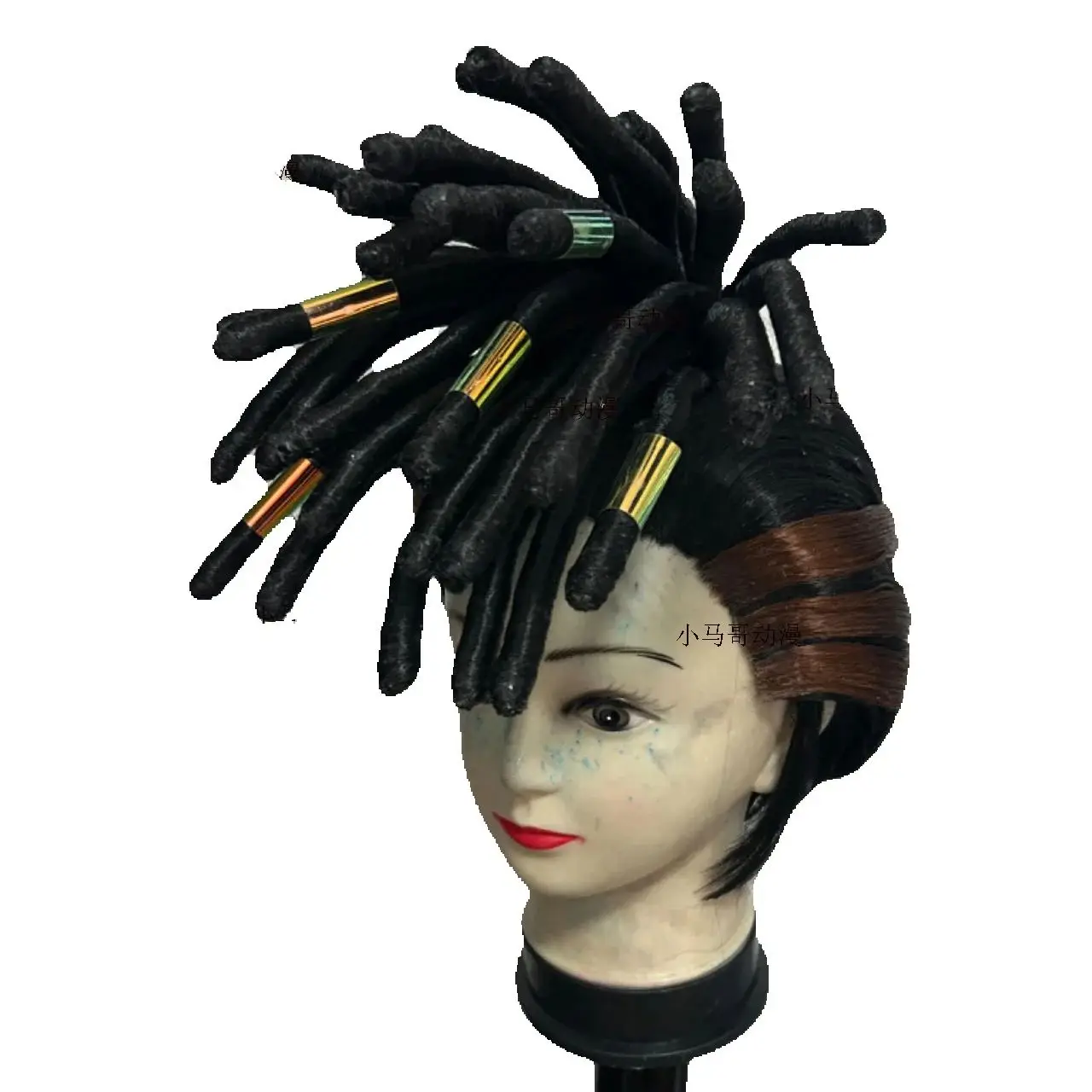 

Heat Resistant Fiber Cosplay wig Styling for refer to League of Legends Ekko