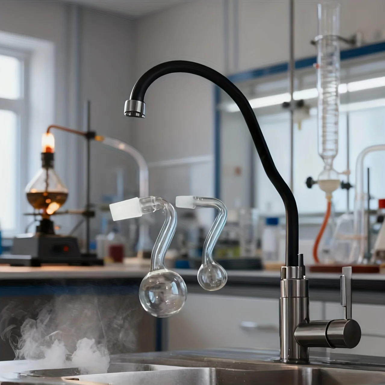 5 قطع من أنابيب الزجاج الملونة المصنوعة من زجاج البورسليكات، ومقاومة لدرجات الحرارة العالية والتآكل، والمواد الاستهلاكية لأدوات المختبرات.