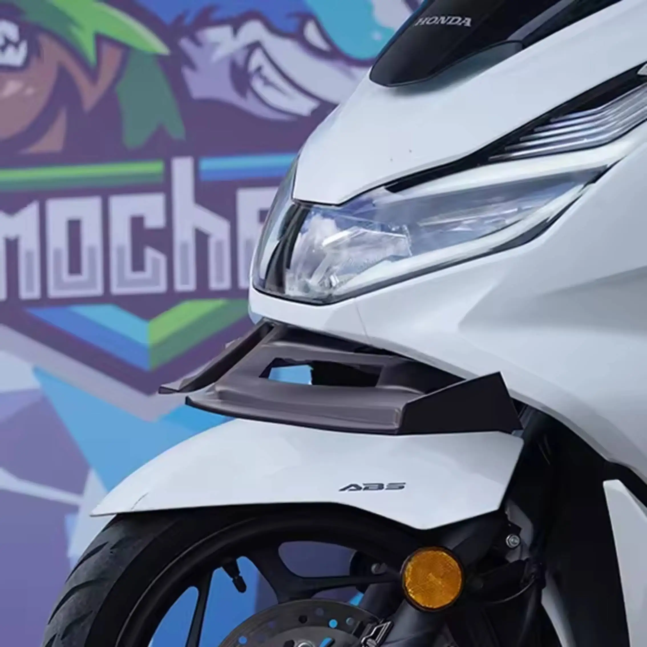 For Honda PCX- PCX 125 150 160 PCX125 Modified Front Fairing Aerodynamic Lower Cover Protection Guard Wing Spoiler Kit