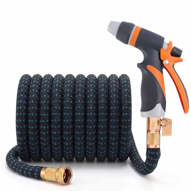 Flexible And Expandable Garden Hose High-Pressure Nozzle Washing Gun, American Standard 3/4 Joint, Car Wash Hose Garden Hose ﻿
