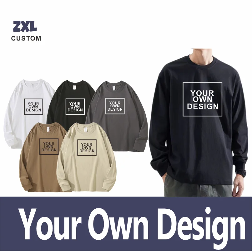 2023 Fashion Men’s Y2K Sweatshirt 100%Cotton Long Sleeved Hoodie T-shirt Custom Logo Print Text Picture Embroidery Design Tops