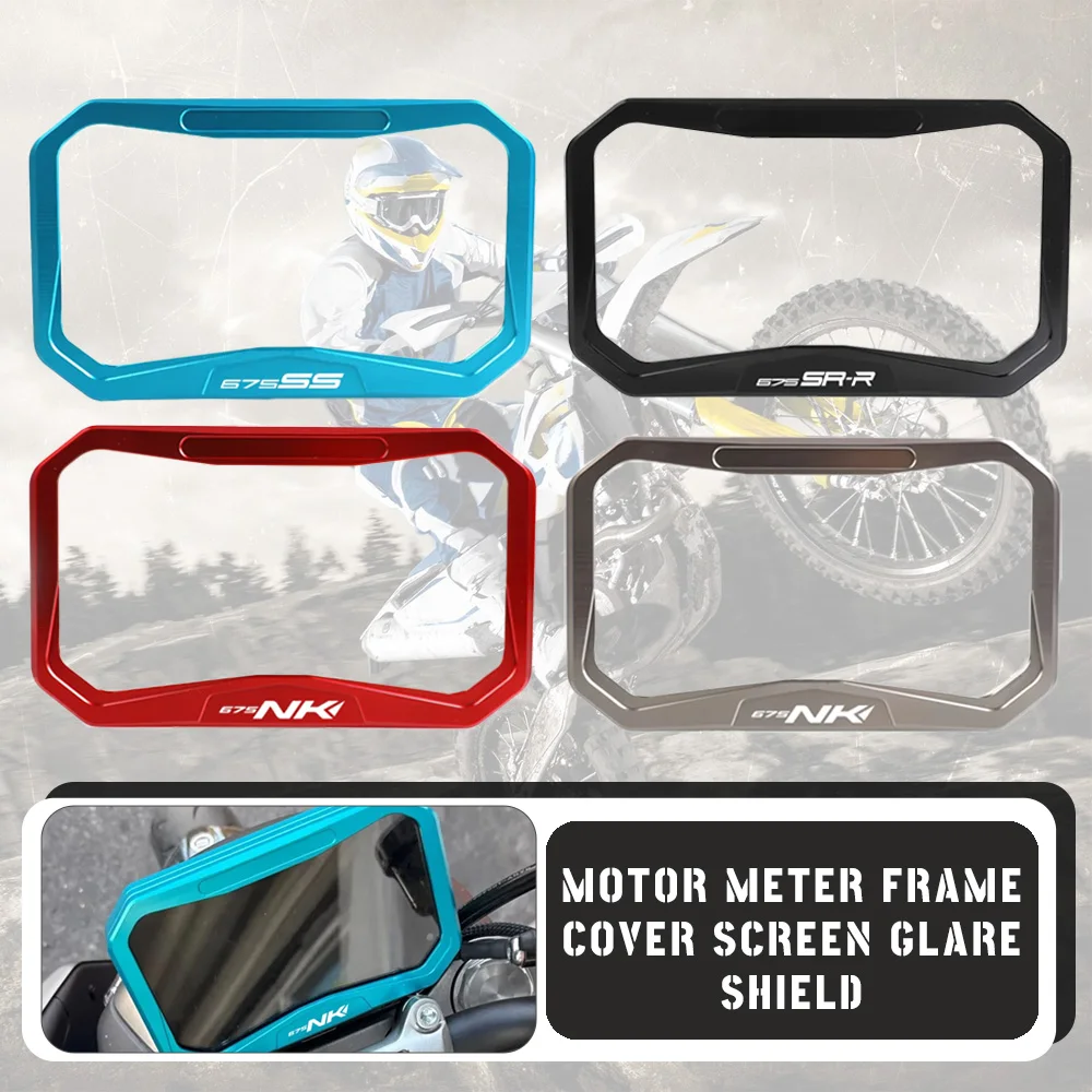 

For CFMOTO 675NK 675SR 675SS 675SR-R 675 NK SS SR TFT Anti Theft Dashboard Bezel Frame Cover Instrument Display Guard Protector
