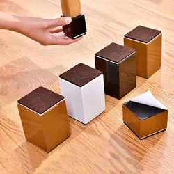 Round Carbon Steel Furniture Heightening Foot Pad Sofa Table Chair Pad Foot Heavy Duty Furniture Leg Risers Floor Protector