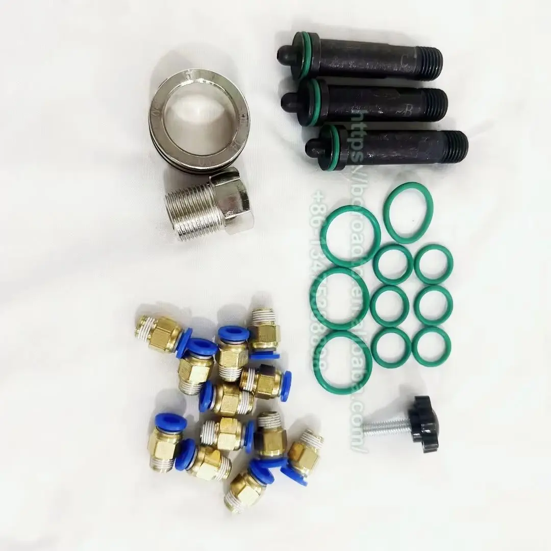 

Diesel Common Rail Injector Repair Kit Oil Inlet Adaptor Clamp Sealing Ring Fuel Nozzle Vulnerable Wearing Parts Replacement Kit
