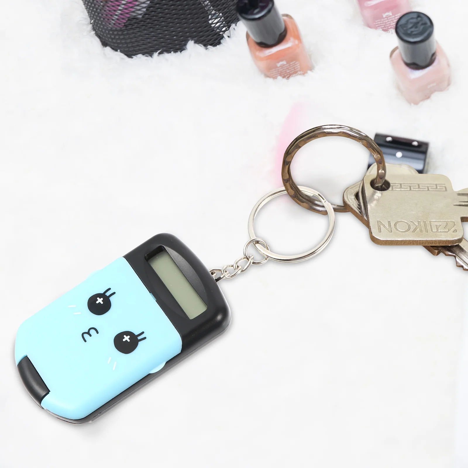 2 Pcs Arithmetic Calculator for Students Portable Key Chain Electronic Pocket Size Plastic Accounting Exam Use